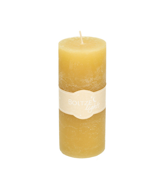 Candle Lea 15cm honey