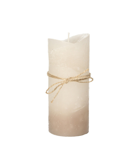 Candle Dorotea 15cm milk coffe