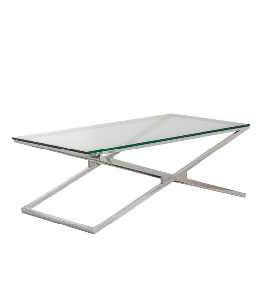 Coffee table Flavio silver 130x70x41cm