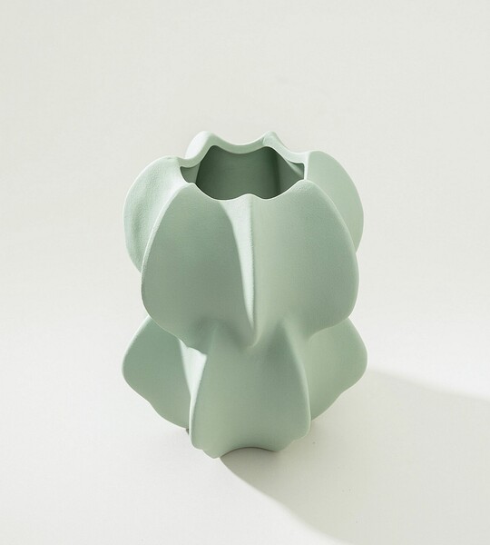 Vase Petal Green 15x17 cm