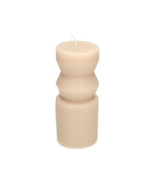 Candle Cornelia 14cm beige