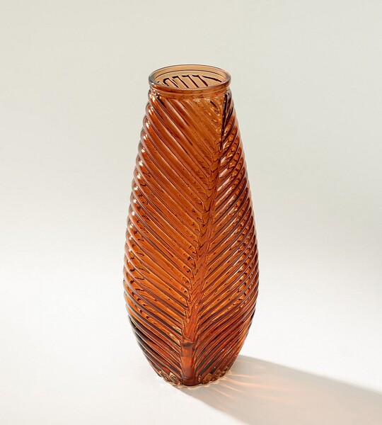 Glass vase Leaf II 13x10x29 cm