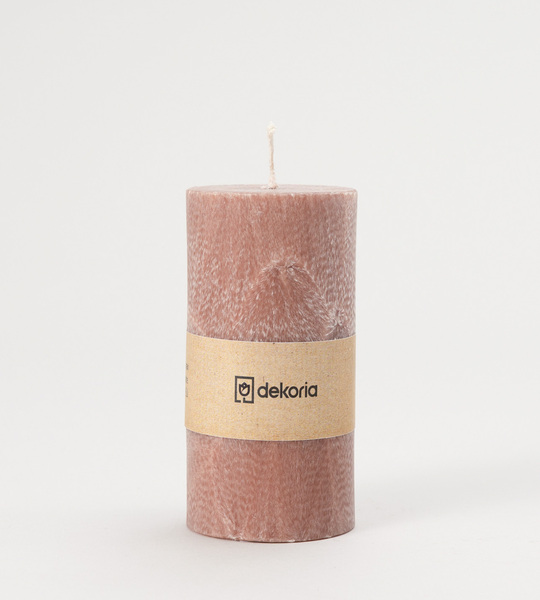 Candle scented palm cylinder Old Pink