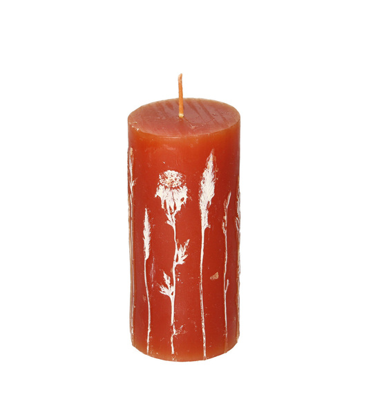 Candle Giulia 13cm orange