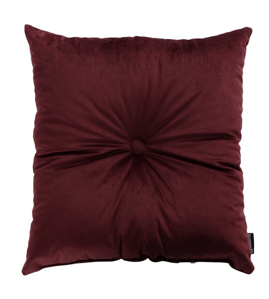 Square Velvet Cushion with Button