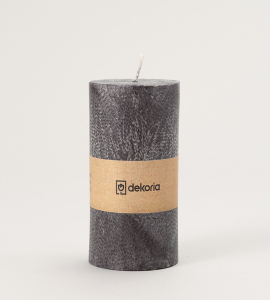 Candle scented palm cylinder Black