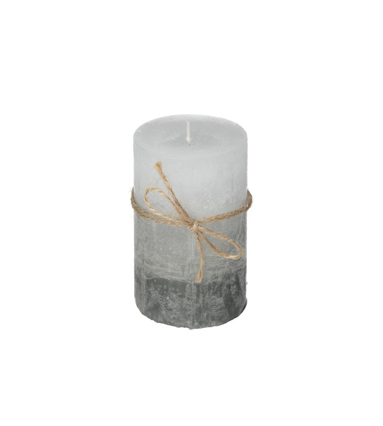 Candle Silvia 10cm grey