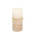 Candle Silvia 14cm beige