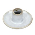 Candle holder Single 9x6cm grey