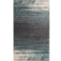 Rug Modern Teal blue/ dark grey 200x290cm