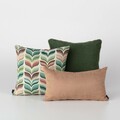 Set cushions for living room Homely Folk green