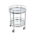 Bar cabinet Lliquore height 62cm silver