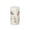 Candle Bianca 13cm peonies