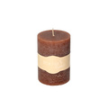 Candle Lea 10cm brown