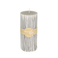 Candle Renee 15cm light grey