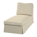 Chaise longue cover Ektorp freestanding straight back