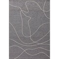 Rug Velvet 160x230cm beige/dark grey