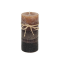 Candle Silvia 14cm dark brown