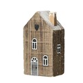 Decoration Snow House 12cm dark brown