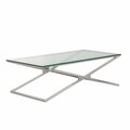 Coffee table Flavio silver 130x70x41cm