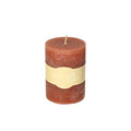 Candle Lea 10cm orange