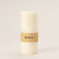 Candle scented palm cylinder White