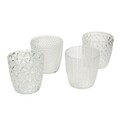 Candle holders Altare 4pcs clear