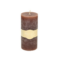 Candle Lea 15cm coffee